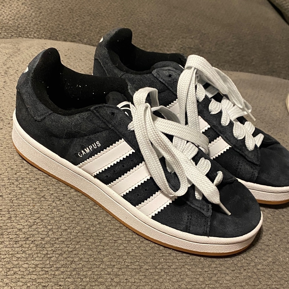 Adidas Campus Black Suede Sneakers